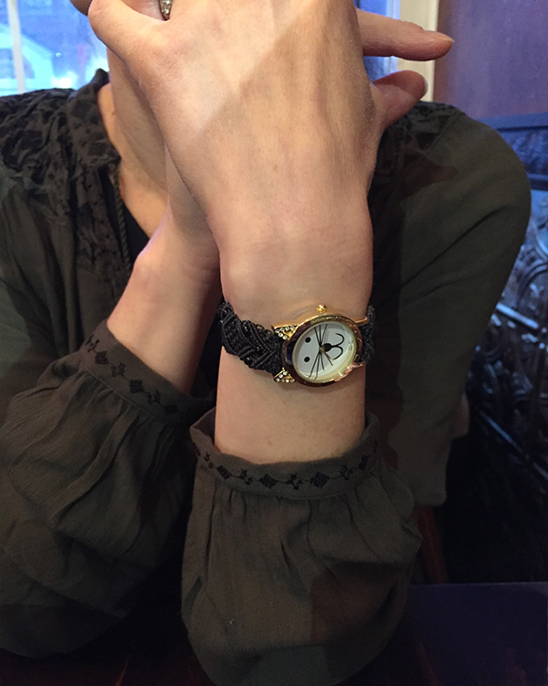 102B - Wide with Gold Cat Watch