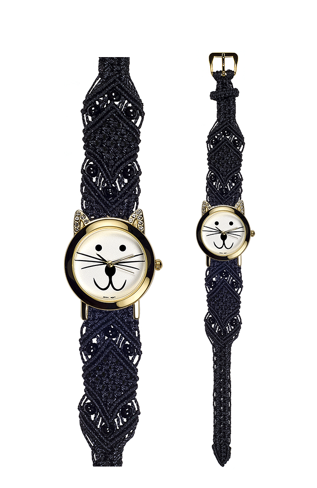 Macraband Stye 102B with Gold Cat Watch