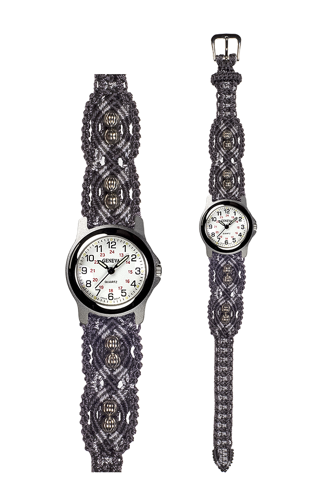 Macraband Stye 104G with Round Silver Sport Watch