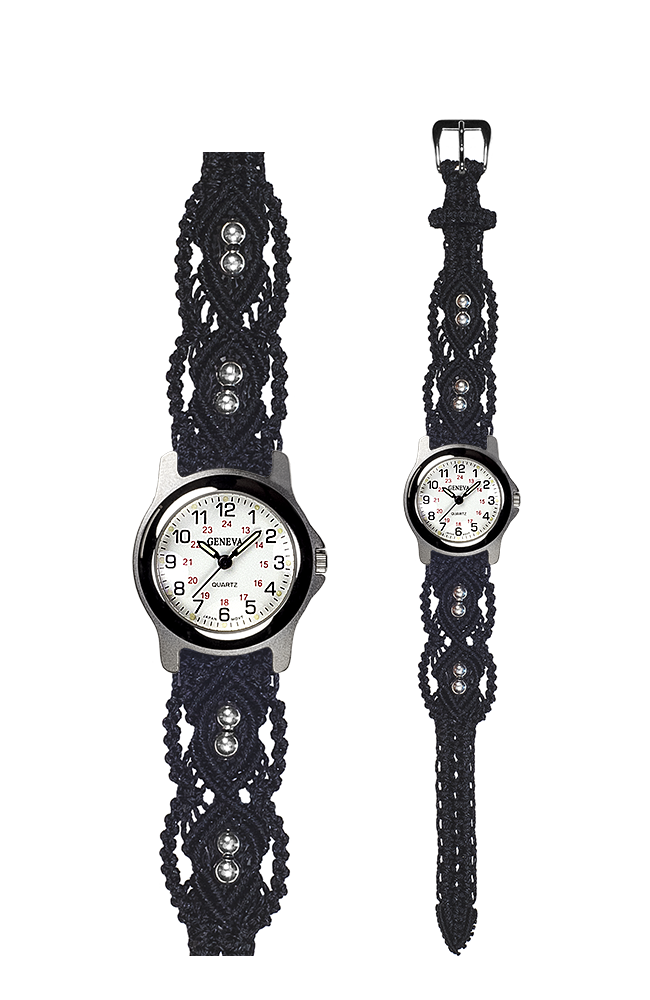 Macraband Stye 104M with Round Silver Sport Watch